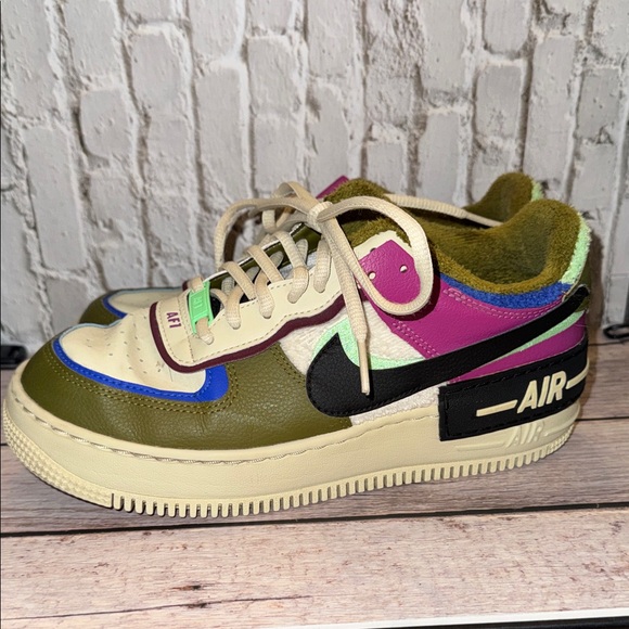 Nike  Air Force 1 Shadow SE 'Cactus Flower' CT1985-500 Women's Shoes - Picture 5 of 12